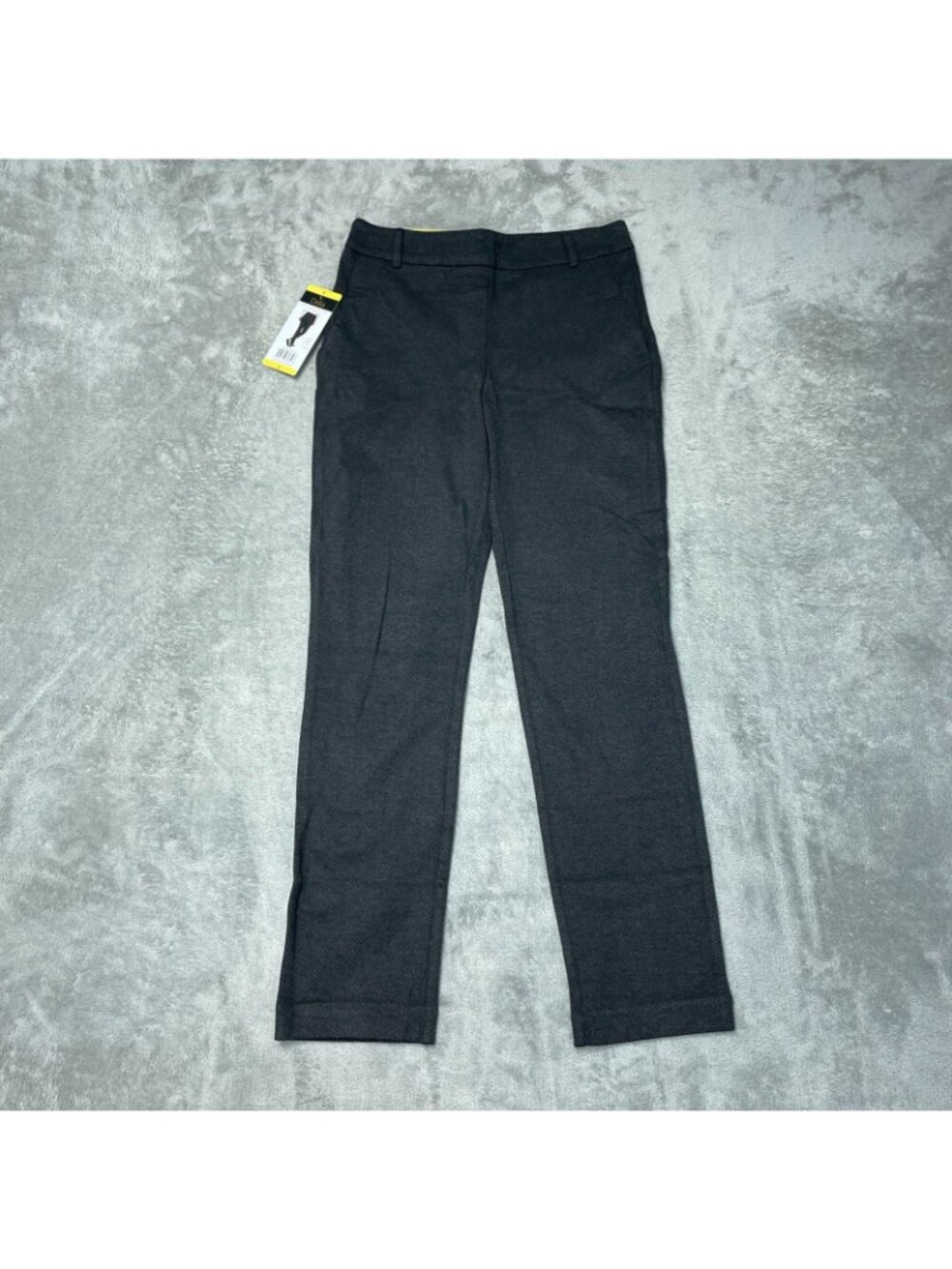 NWT Dalia Women's S Gray Mid-Rise Slim Dress Pants Tummy Control Pull onG2095 - Picture 4 of 14
